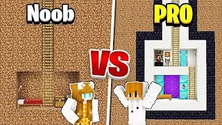 Minecraft NOOB vs PRO: MODERN SECRET BASE BUILD CHALLENGE ( Tagalog )