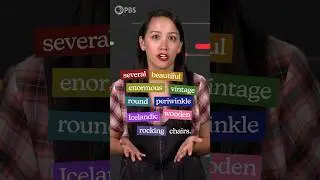 Adjectives can't just go in any old order