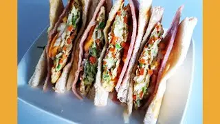 Must Try!! Ham Sandwich - 명동 햄버거 토스트(Myeongdong Toast)