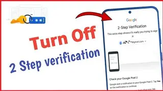 How To Turn Off 2 Step Verification in gmail In Hindi | Two Step Verification Kaise Band Kare