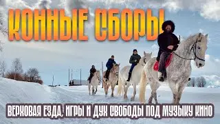 Сборы на лошадях: верховая езда, игры и дух свободы под музыку Кино