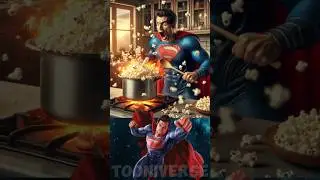 Superheroes making popcorn | Marvel vs DC - All Characters #avengers #shorts #marvel #spiderman