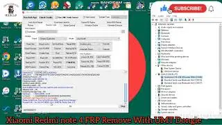 Xiaomi Redmi note 4 FRP Remove With UMT Dongle