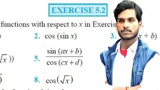 Continuity and Differentiability Exercise 5.2 Class 12 NCERT Solution | Differentiation | Praveen