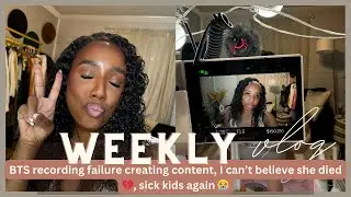 Vlog 💭• BTS recording • I can’t believe she died • sick kids again