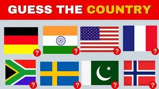 Can You Guess The Country By Flag? 🎌Guess The Country's Flag