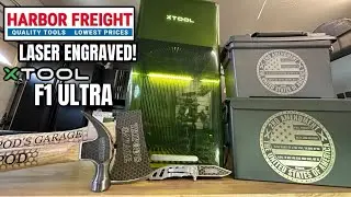 LASER ENGRAVE HARBOR FREIGHT TOOLS WITH THE XTOOL F1 ULTRA