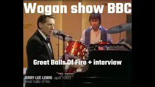 Jerry Lee Lewis - Great Balls Of Fire and interview (live on Wogan) 1983 TV Performance