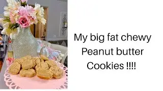 Big fat chewy peanut butter cookies!