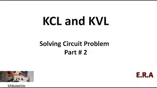 KCL and KVL Solving Circuit Problem Part 2. Tagalog