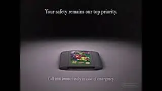 Nintendo Australia 1998 Super Mario 64 Recall PSA