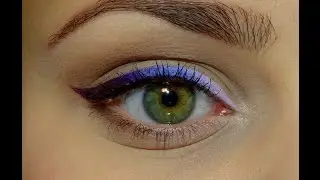 Стрелочки омбре с помощью теней и Duraline от Inglot