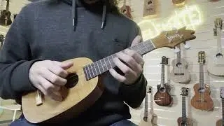 Kiwaya Eco Series Hawaiian Koa Soprano Pineapple Ukulele Sound Demo - KS-4PG