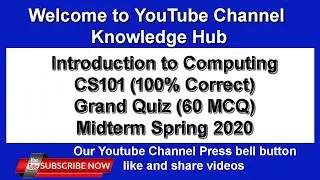 CS101 grand quiz 60 mcq correct