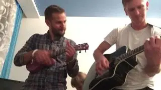 Hallelujah guitar fender cd 140 sce and ukulele