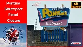 Drone flight over Southport Pontins | Six months after flood closure | #dronevideo #dji #southport