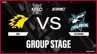 ONIC vs CFU Gaming | MSC at EWC 25 - Day 1 - Group Stage