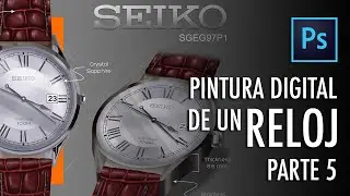 Pintura digital de un reloj Parte 5
