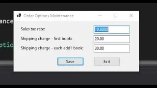 Entity Frameworks Core for a Windows Form