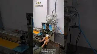 Double head 100 gram granule filling machine with band sealing machine #pouchsealing #bandsealing
