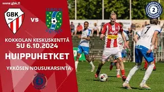 GBK - Tampere United su 6.10.2024 | Ykkösen nousukarsinnan huippuhetket