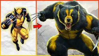 Avengers Gone Wild 🐻: Every Hero from Marvel & DC Becomes a Grizzly Beast 💥