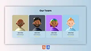 Responsive Our Team Section Using HTML and CSS