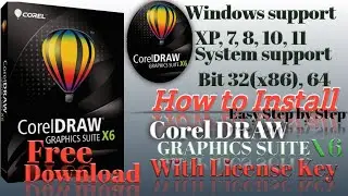 How to Install ? Corel Graphics Suite Draw X6 | All Windows Supported | System Support bit 32 | 64
