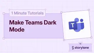 How to Make Teams Dark Mode | 1-Minute Tutorials