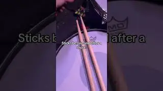 Drumsticks BEFORE vs AFTER a show