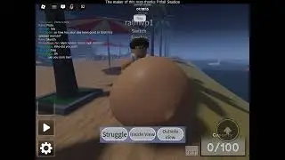 Roblox male Gets Eaten By a Buff beach guy A roblox vore vidieo 