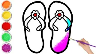 Bolalar uchun Sandallar rasm chizish/Drawing Sandals for children/Рисование Сандалий для детей