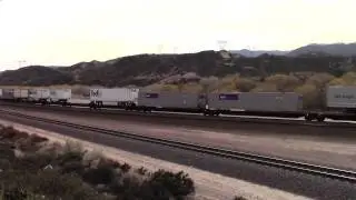 Cajon Pass - 12/24/14 Part 7, BNSF Intermodal Eastbound