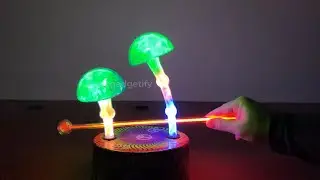 LumiSource Electra Groovy Double Mushroom Plasma Lamp ► Gadgetify