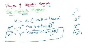 Power of Complex Number II De Moivre's Theorem II Complex Analysis