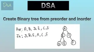 create a binary tree using preorder and inorder traversals