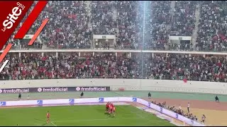 "آلي سي براهيم" واحتفال من الجماهير المغربية بهدف دياز الأول مع المنتخب الوطني