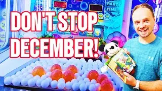 Massive Arcade Jackpots and Prize Wins, Don't Stop December Starts Now!!
