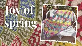 Crochet Granny Square Blanket Tutorial // Joy of Spring Blanket