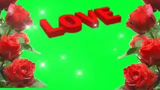 Flowers green screen flowers hearts effect  Ros effect 2020