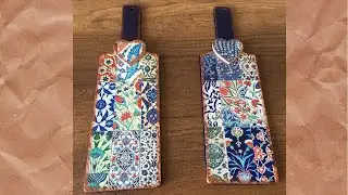 DEKUPAJ TEKNİĞİ | DEKUPAJ NASIL YAPILIR? | PİRİNÇ DEKUPAJ | AHŞAP BOYAMA | KURU ESKİTME | DECOUPAGE