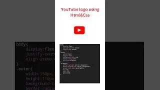 YouTube logo using html&css #html #css #frontend #webdesign #webdevelopment #html5 #htmlcss #coding