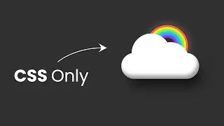 Cloud and rainbow HTML AND CSS only