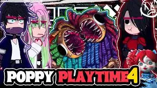 ||Fandoms Reacting to POPPY PLAYTIME CHAPTER 4|| \\🇧🇷/🇺🇲// ◆Bielly - Inagaki◆
