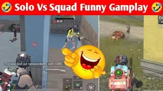 😁 solo vs squad | funny gamplay 🤣 || pubglite gamplay like #CartoonFreak