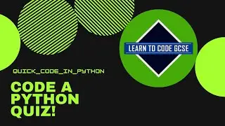 Quick Code in Python: Quiz