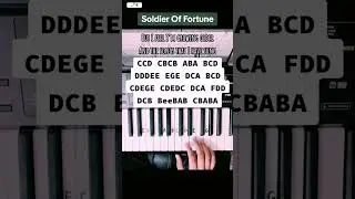 Tutorial 515 | Soldier Of Fortune. 🎹 #pianotutorial #suffixpiano #deeppurple #soldieroffortune