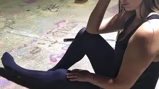 Shelby , In Navy Blue Tights/Pantyhose walking around and having fun 🌞