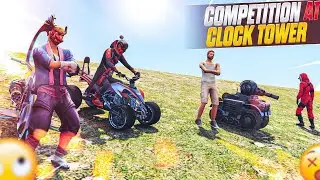 Clock tower race 🔥 lokesh gamer vs adam vs samurai 🤣 funny 😂 