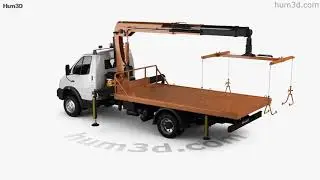 GAZ Gazelle Valday Tow Truck 2022 3D model by 3DModels.org